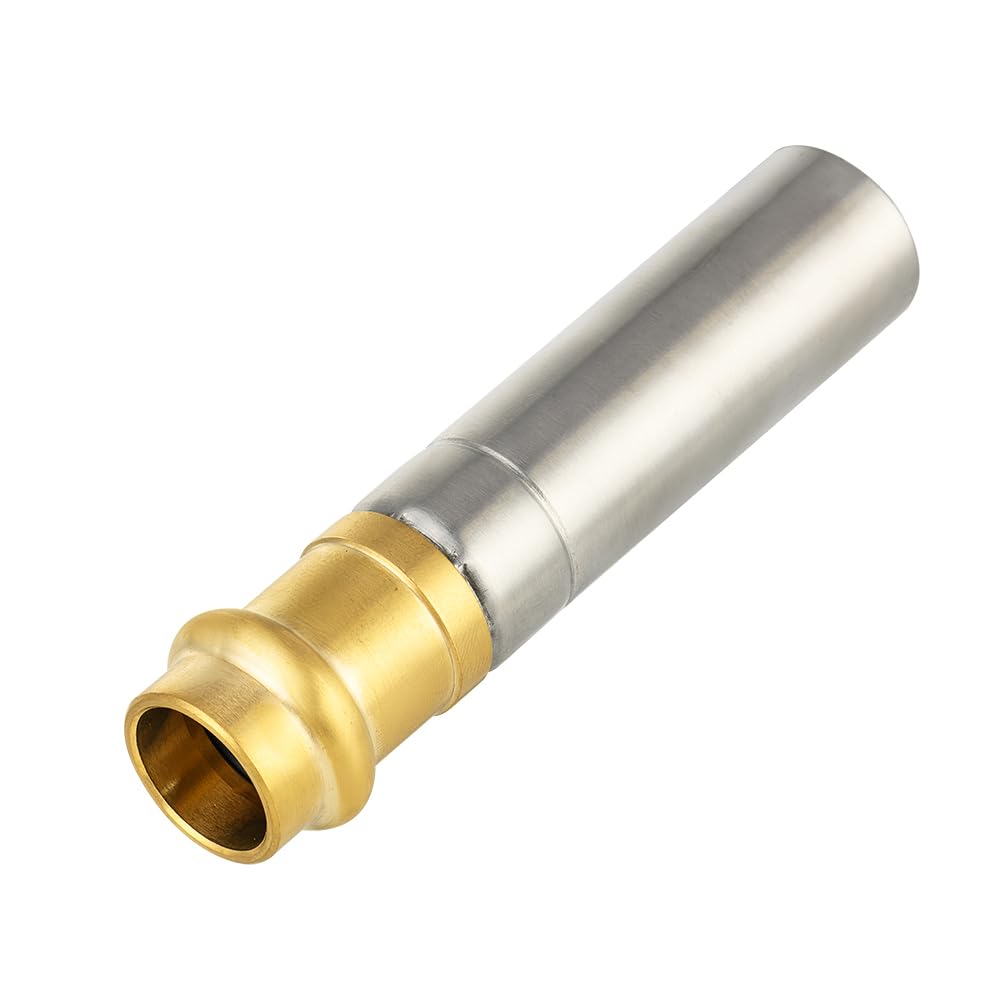 10 Pcs 1/2" Copper Press Connection, Straight Water Hammer Arrestor, Stainless Steel(MH 361)