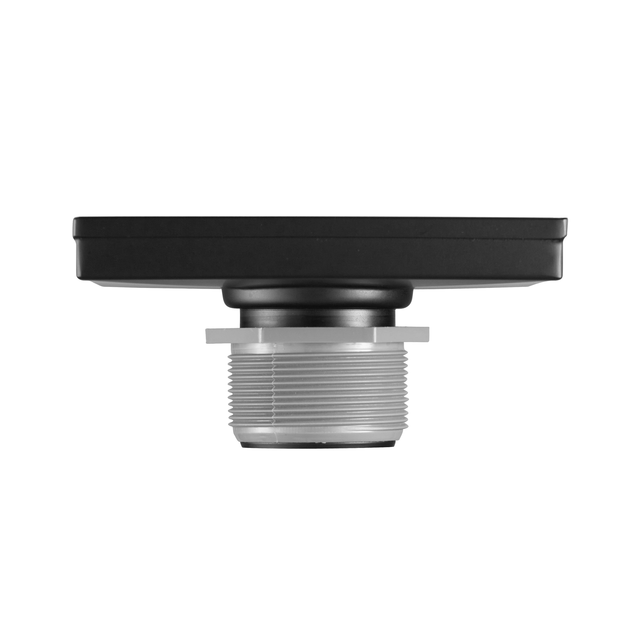 6" Square Shower Drain, Square Hole Pattern Shower Drain, Matte Black Polished 304 Stainless Steel Linear Drain with Levelingft & Hair Strainer