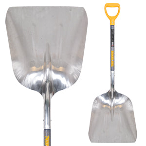 #12 Aluminum Scoop with D-Grip on Hardwood Handle