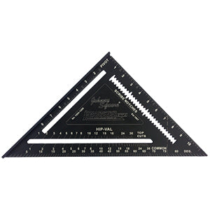 12" Johnny Square Professional Easy-Read Aluminum Rafter Square w/out Manual