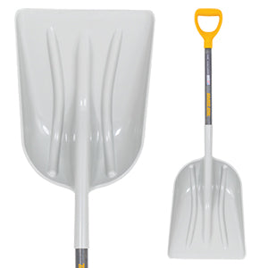 #12 Poly Scoop with D-Grip on Hardwood Handle