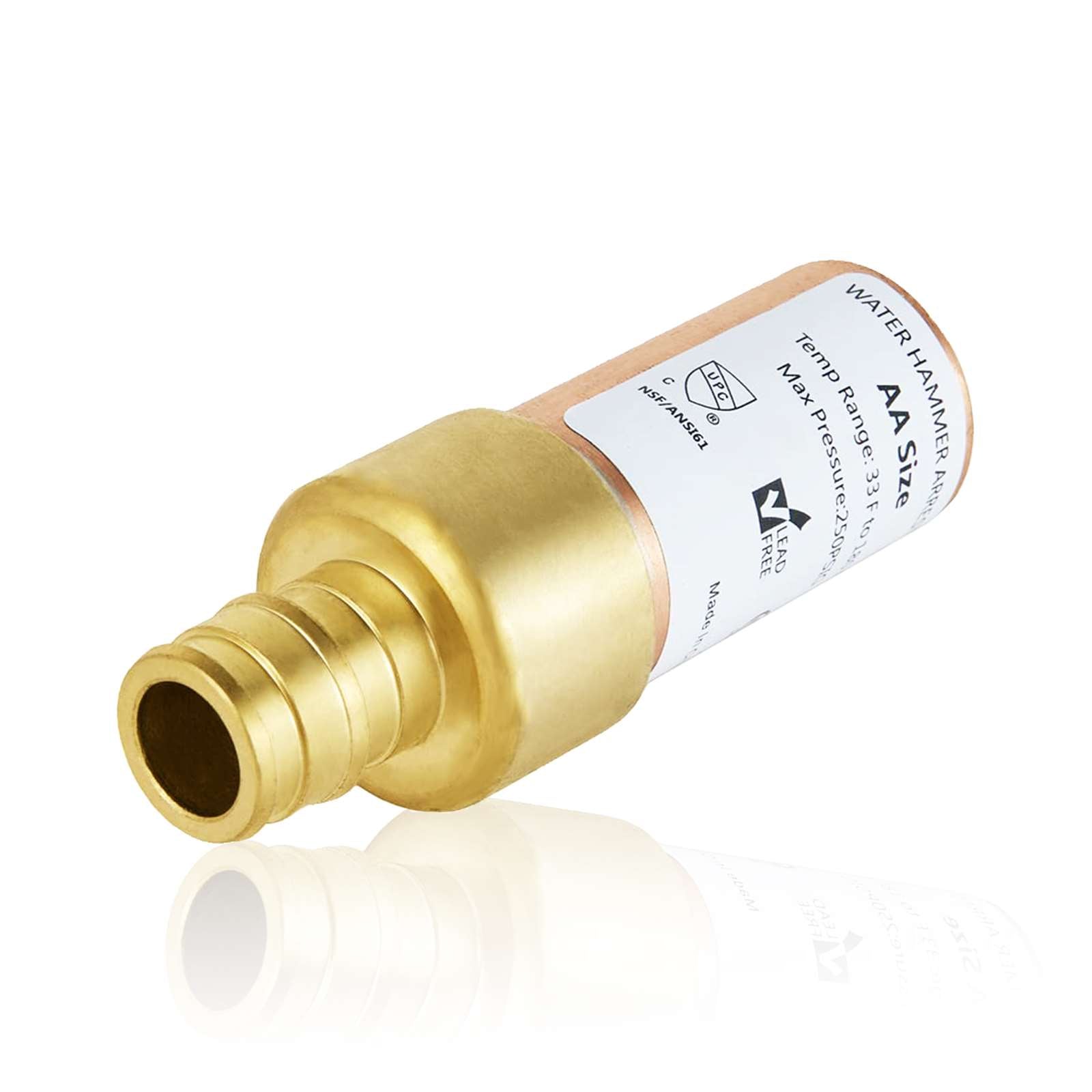 10 Pcs 1/2" PEX-A Expansion Connection, Straight Water Hammer Arrestor, Copper