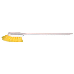 20 in Magnolia Brush Plastic Long Handle Plastic Yellow Brush