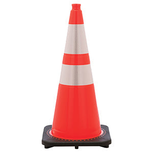 28" Orange Traffic Cone w/ Reflective Collar