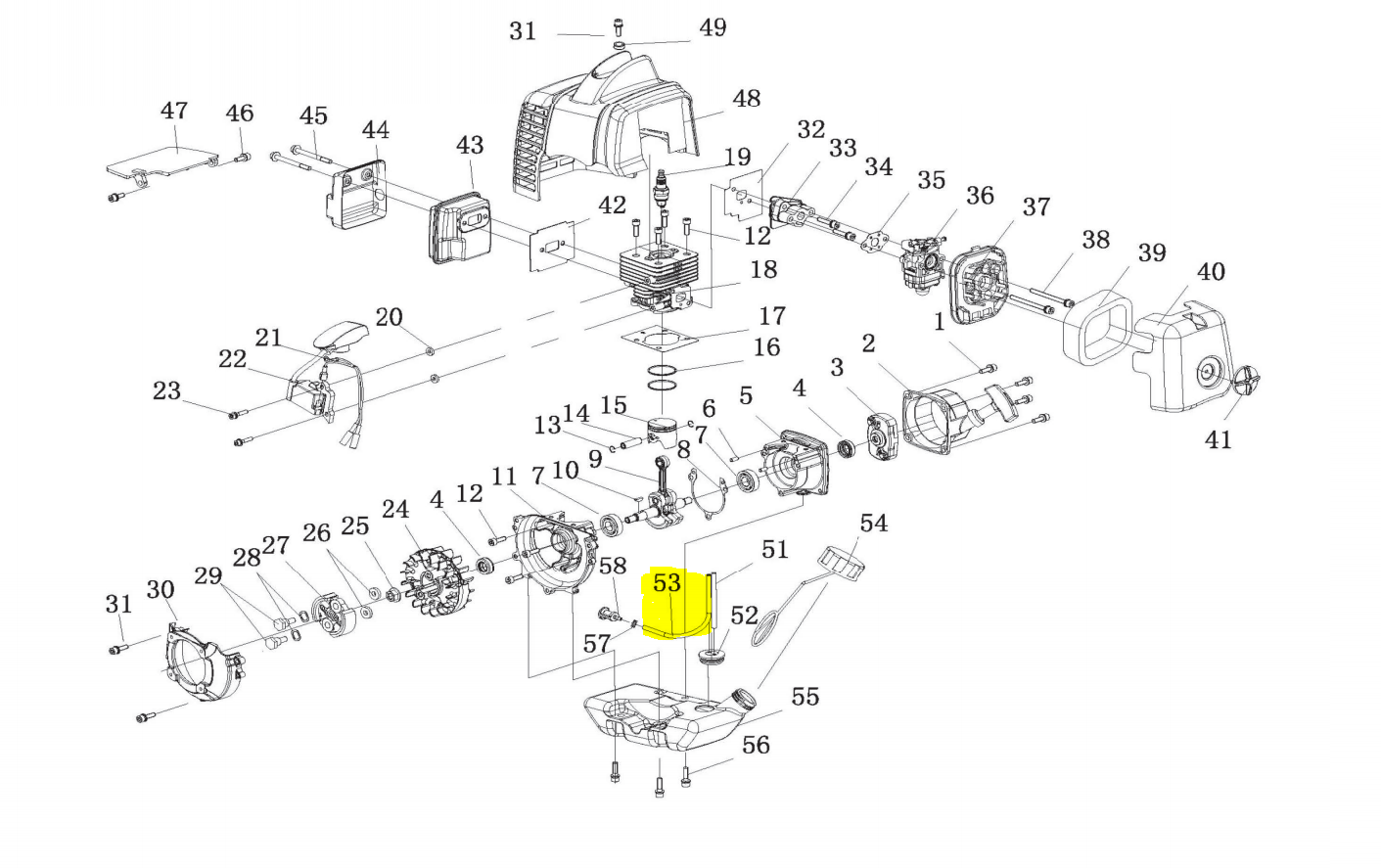 2 Stroke Engine Fuel Filter and Fuel Line for Backpack Foggers