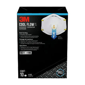 3M™ Respirator Pro Series, Paint Sanding, N95, Valved, 10/Pack