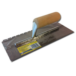 3/16 in x 1/4 in x 1/2 in FRP Notched Trowel