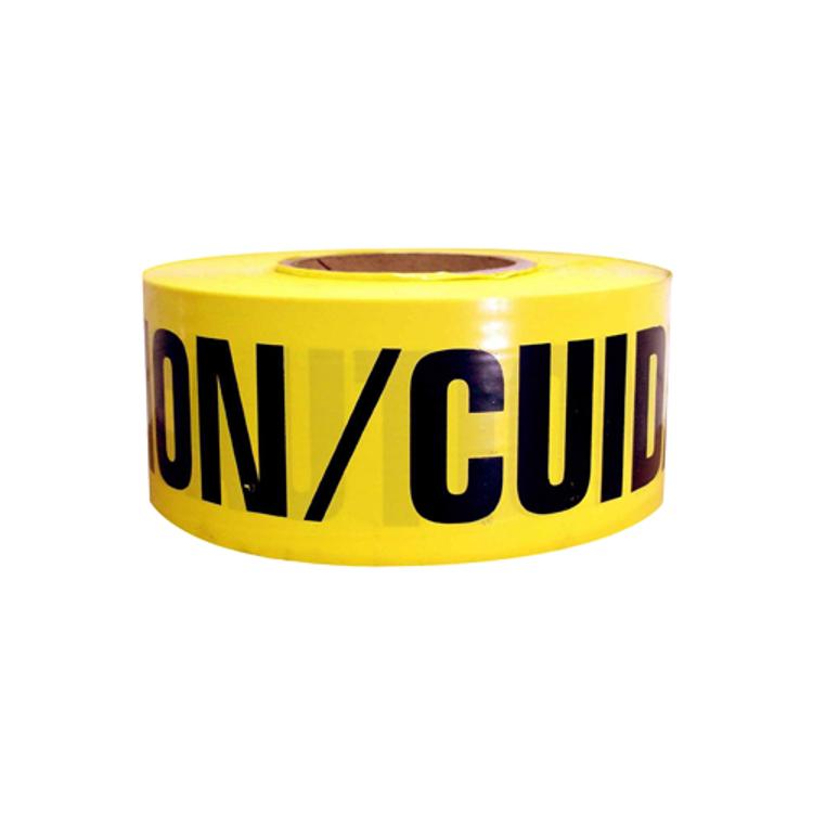3" X 500' Yellow Reinforced 7 Mil Caution Tape