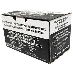 3 mil Economy Contractor Trash Bags - 42 Gallon