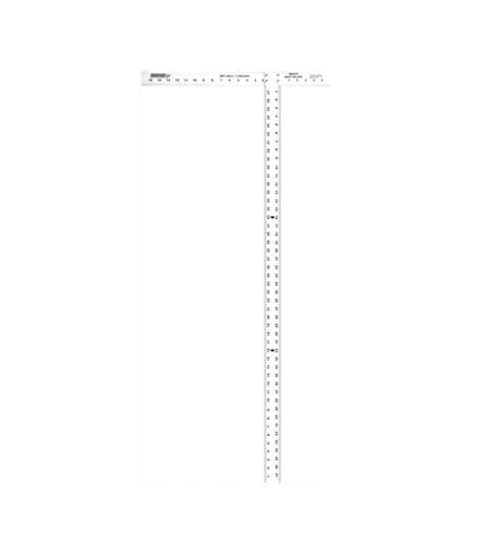 4 ft Johnson Level Aluminum Drywall T-Square w/ Extra-Thick Blade