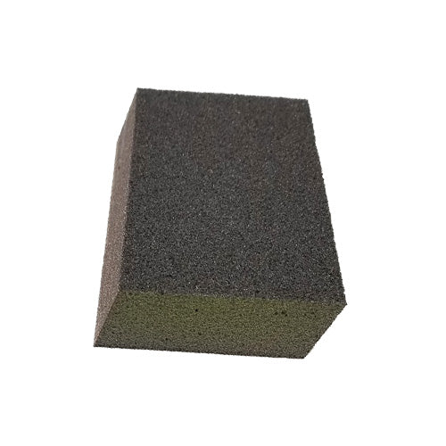 5 in x 3 in x 1 in Johnson Abrasives Dual-Angle Corner Sanding Sponge - Fine/Medium