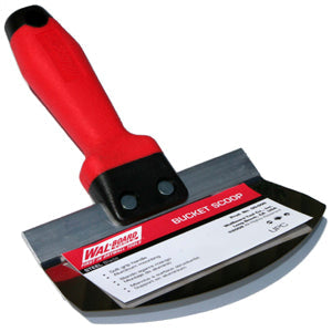 6 1/2 in x 3 in Wal-Board Stainless Steel Bucket Scoop