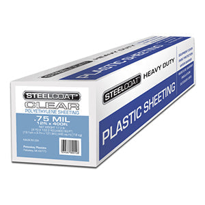 .75 MIL Clear Plastic Sheeting - 12' X 400'