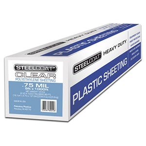 .75 MIL Clear Plastic Sheeting - 9' X 1000'
