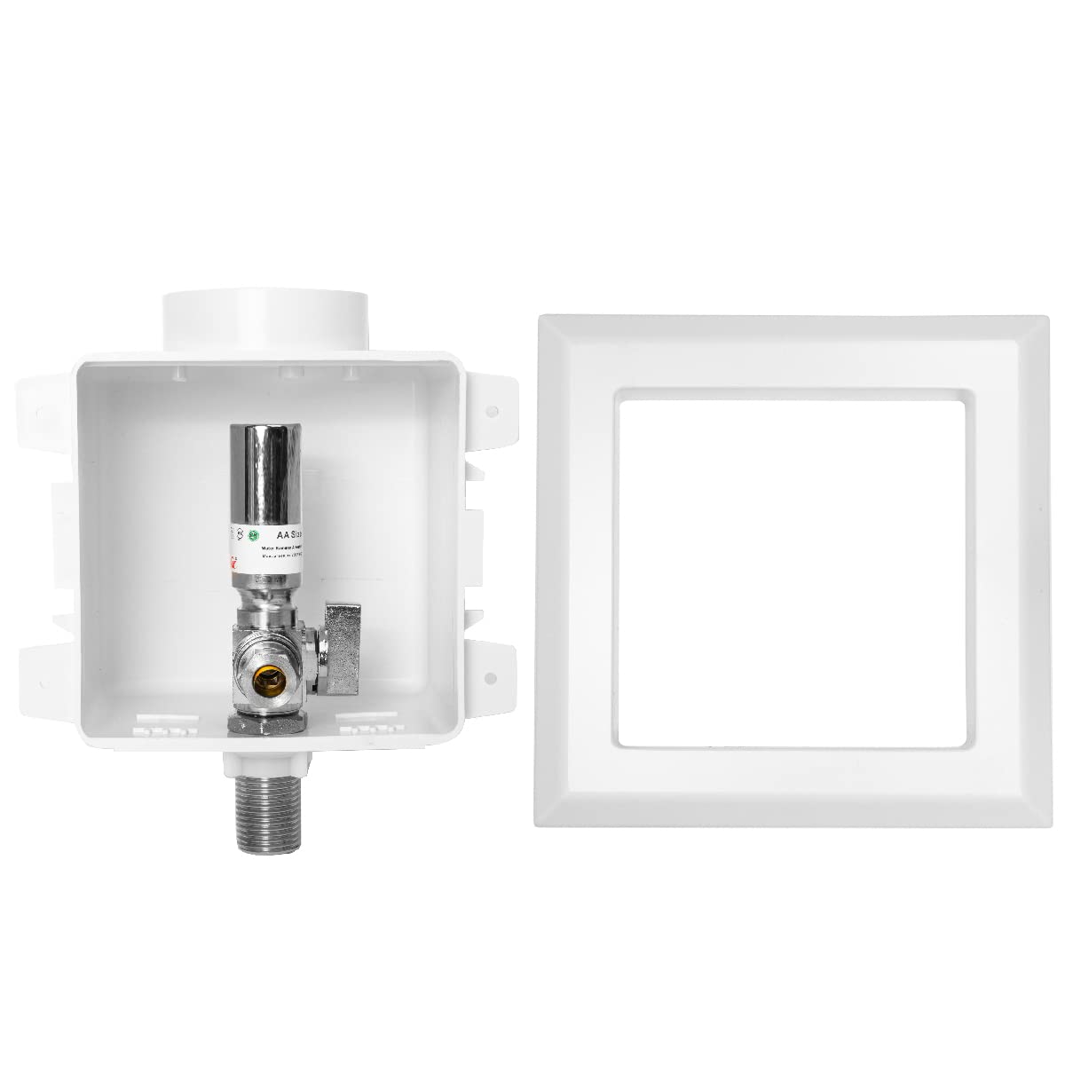 1/2" MIP Inlet, Dishwasher Outlet Box, with Copper Water Hammer Arrestor