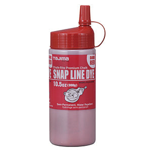 Dark Red semi-permanent snap-line chalk, 10.5 oz