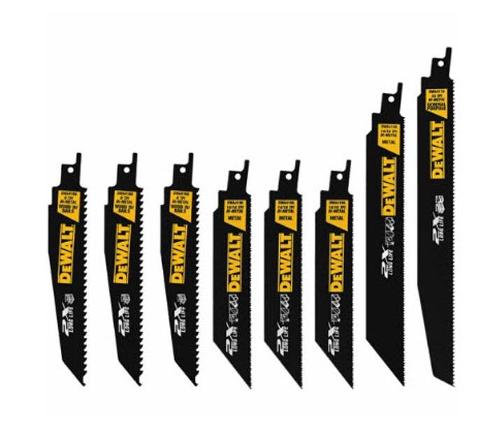 DeWALT 8 Piece 2X Reciprocating Saw Blade Set w/ Tough Case