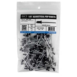 Doc's Black Rivets 1/8" Bag - 100 Rivets