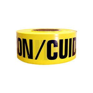 English/Spanish Yellow Caution Tape 3" X 1000'