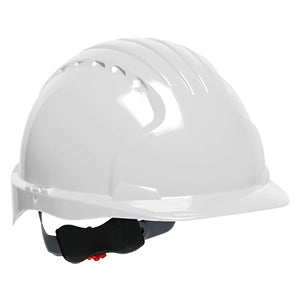 Evolution Deluxe 6151 Standard Brim Hard Hat - White