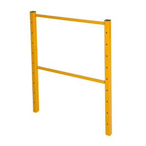 GUARDRAIL END FRAME W/ SOLID MIDRAIL