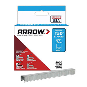 Genuine T50 3/8-Inch Staples, 5,000-Pack