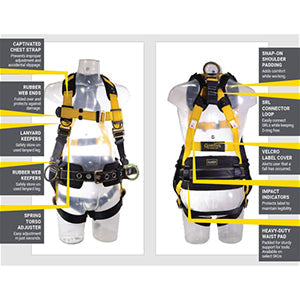 Guardian Series 3 Harness with Side D Rings (M-L)