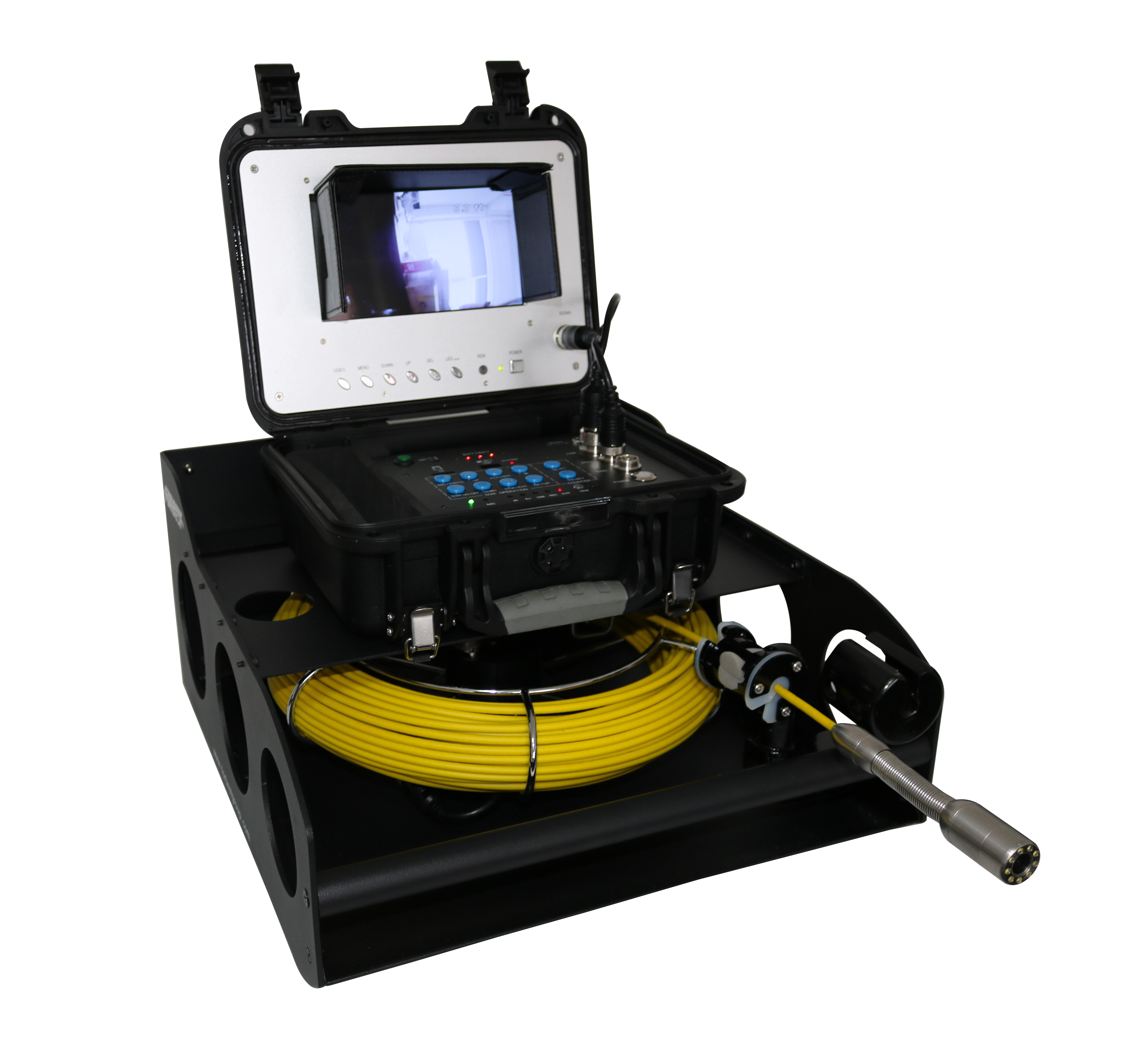 Portable Pipeline Inspection Camera With Catch Frame Reel & 100 Ft. Cable