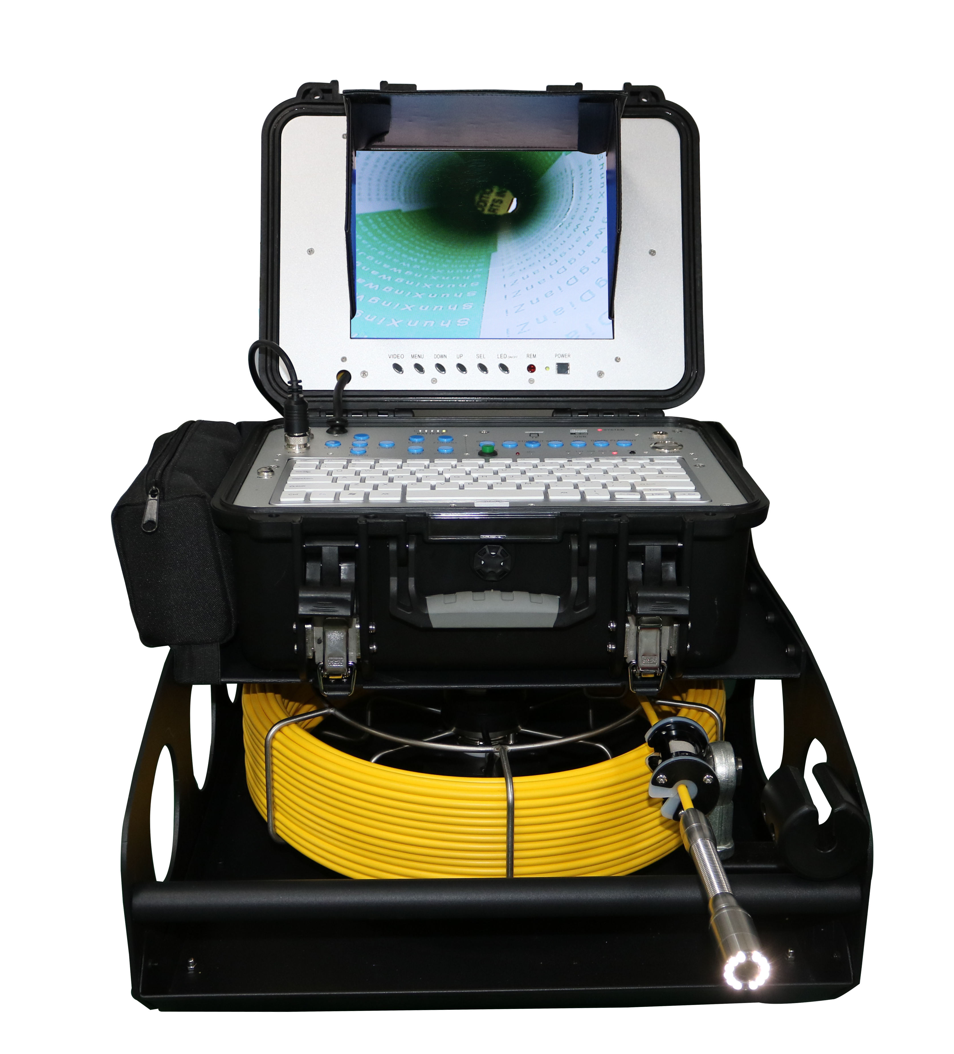 Series Portable Pipeline Inspection Camera With Catch Base Reel & 130 Ft. Cable