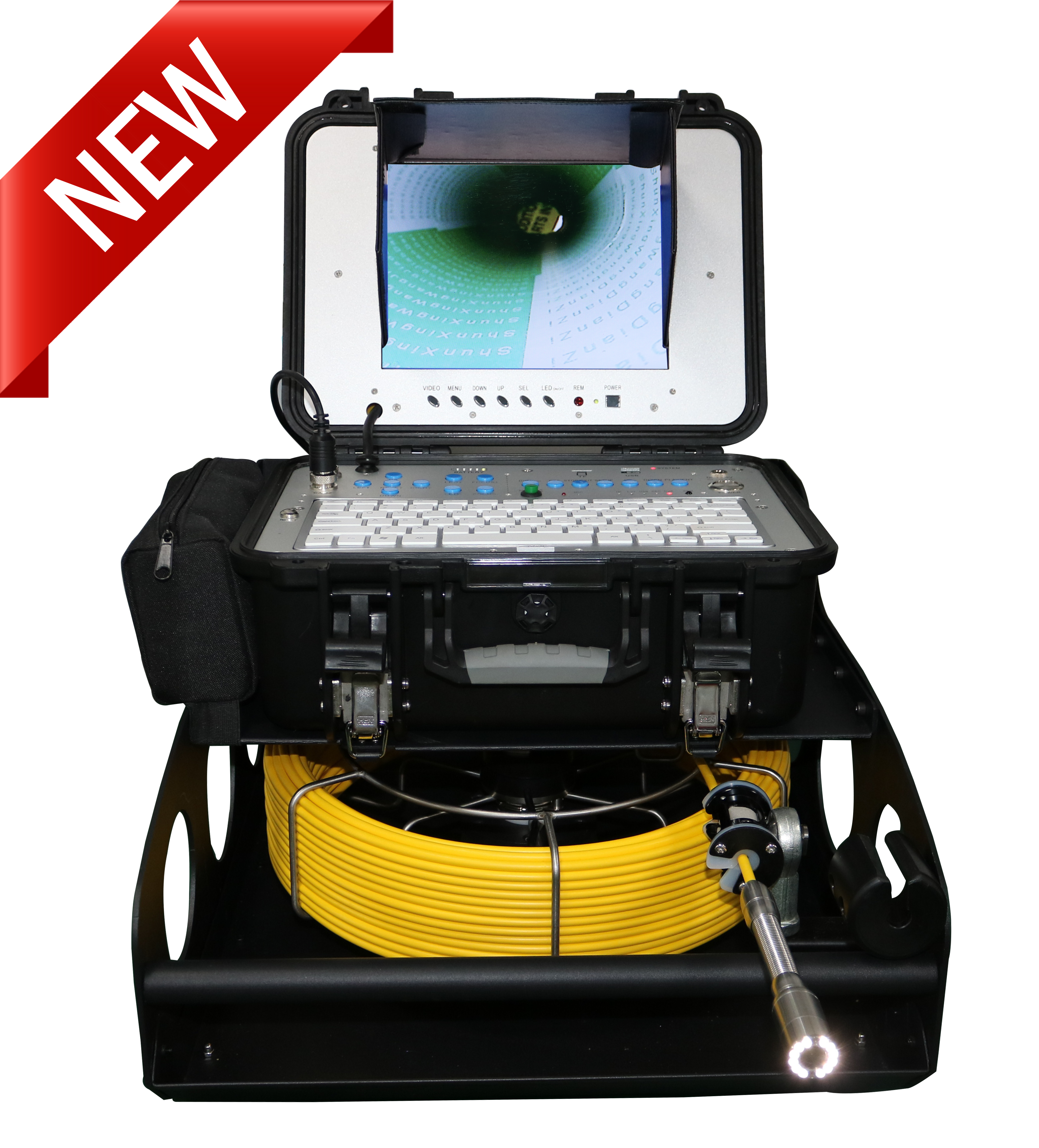 Series Portable Pipeline Inspection Camera With Catch Base Reel & 130 Ft. Cable