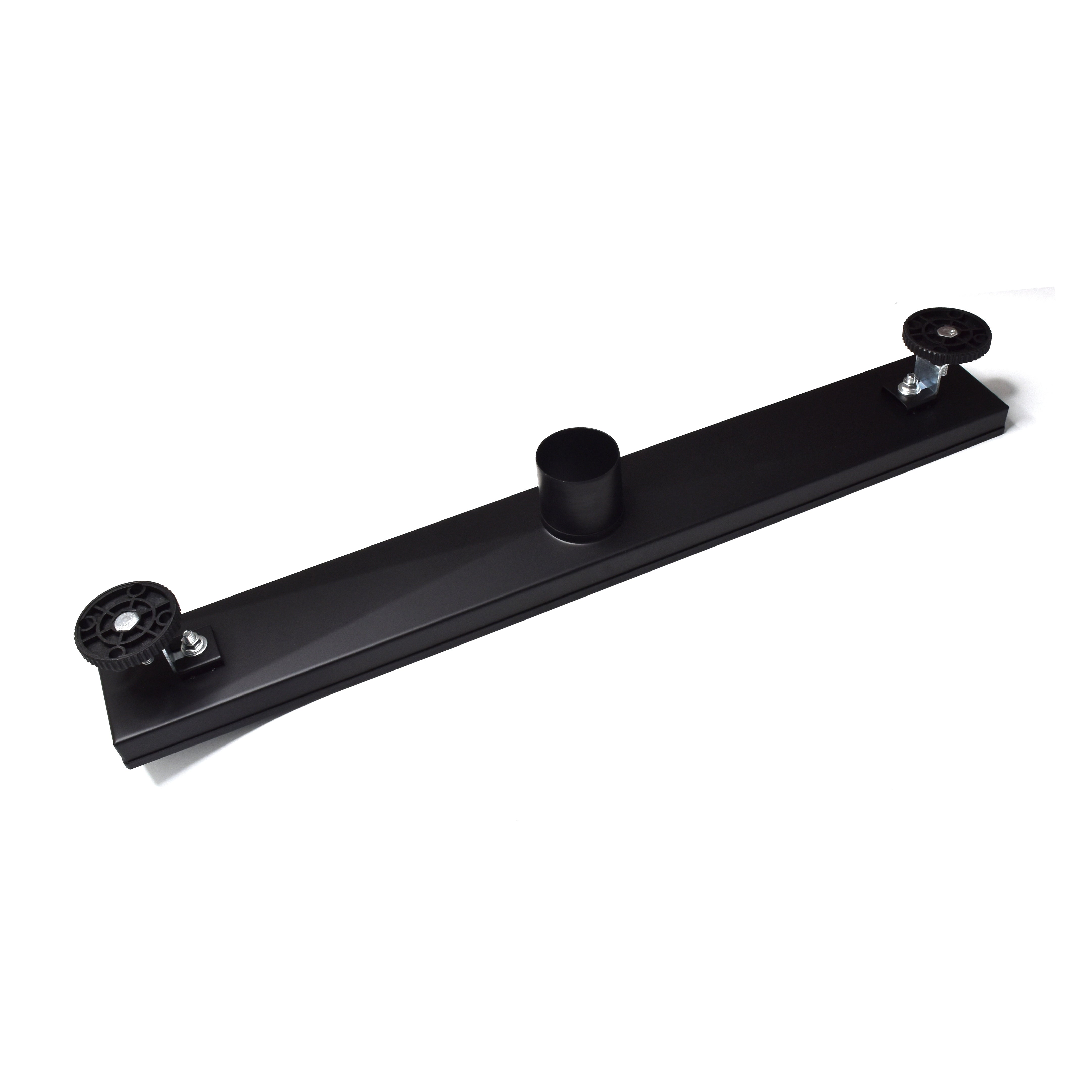 Linear Shower Drain 24" with Removable Grate, Matte Black Polished 304 Stainless Steel Shower Drain, Shower Drain, Floor Shower Drain with Hair Strainer, Adjustable Levelingft