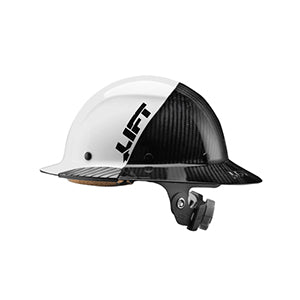 Lift Safety Dax Fifty 50 Carbon Fiber Full Brim Hardhat Hi Vis Black