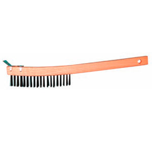Magnolia Wire Scratch Brush w/ Scraper - Curved 14"