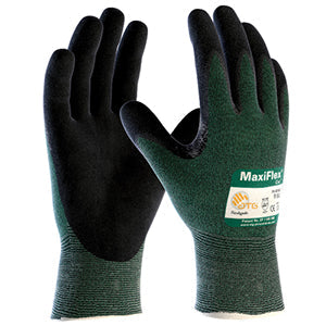 MaxiFlex Cut Seamless Knit Engineered Yarn Glove with Premium Nitrile Coated MicroFoam Grip on Palm & Fingers- Large