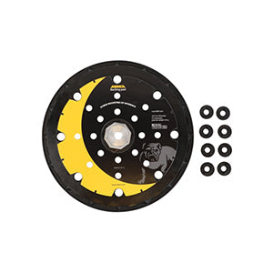 Mirka Backing Pad 225mm 25H Grip LEROS w/ 8 Screws