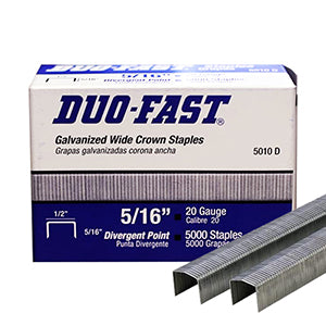 Paslode 5/16" Leg Divergent Point 20G Staples-5000 Per Box