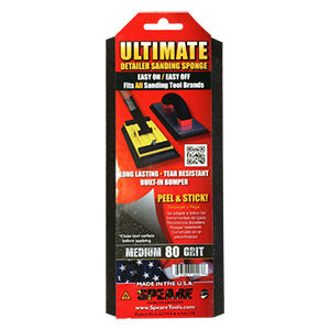 Peel & Stick Detailer Sanding Sponge - 80 Grit