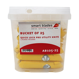 Quick Lock Pro Utility Knife- Bucket of 25