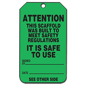 Scaffold Status Tag - Green
