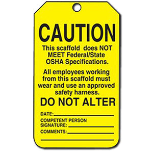 Scaffold Status Tag - Yellow