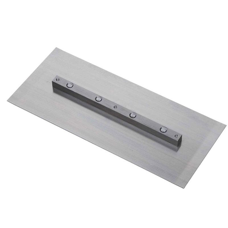 Set of 4 - 6″ x 14″ Silver Finish Replacement Finishing Trowel Blades Bar Mount for Tomahawk 36" Power Trowels