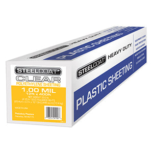 Steelcoat 1 MIL 12' X 400' Clear Poly Sheeting