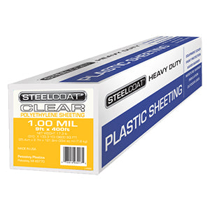 Steelcoat 1 MIL 9' X 400' Clear Poly Sheeting