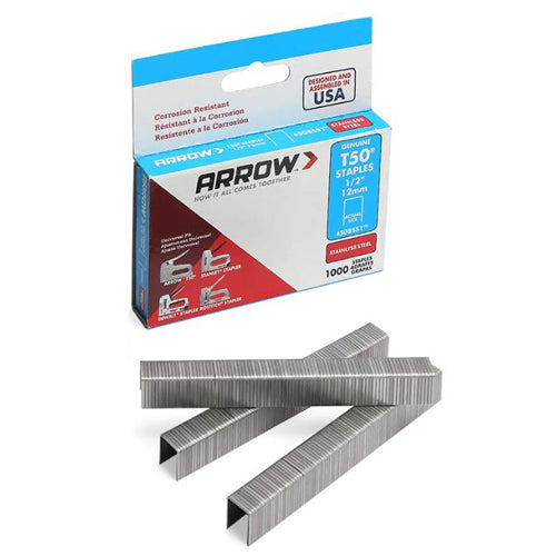 T50 Stainless Steel Staples 1/2'' 12mm