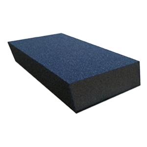 Webb Abrasives 3" x 5" x 1" Dual Angle Fine/Medium Sponge (250)