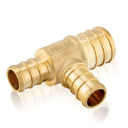 PEX-B Crimp 3/4" x 1/2" x 1/2" PEX Reducing Tee (Lead Free)