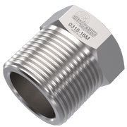 0318-16M | 1" MP Gland Nut, Stainless Steel - 20K psi