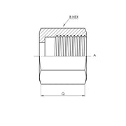 SS-0318-16 | 16 JIC Tube Nut, Stainless Steel