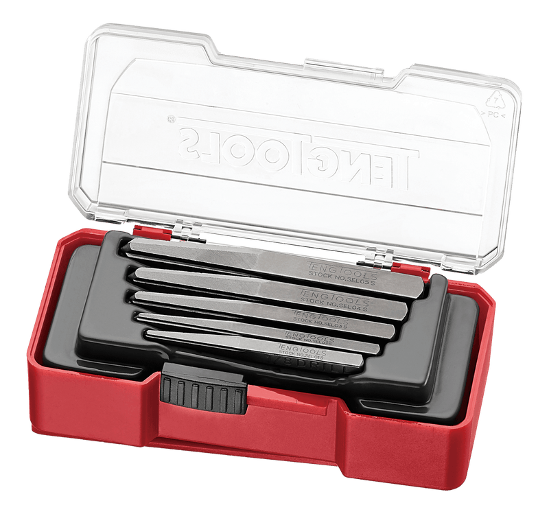 Teng Tools 5 Piece Damaged / Stripped Screw Extractor Remover Set with Hardness HRC50-52 - TJSE05S