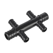 PEX-B Crimp 3/4" Inlet x 1/2" Outlet Open Manifold, Opposing Port (4 port)